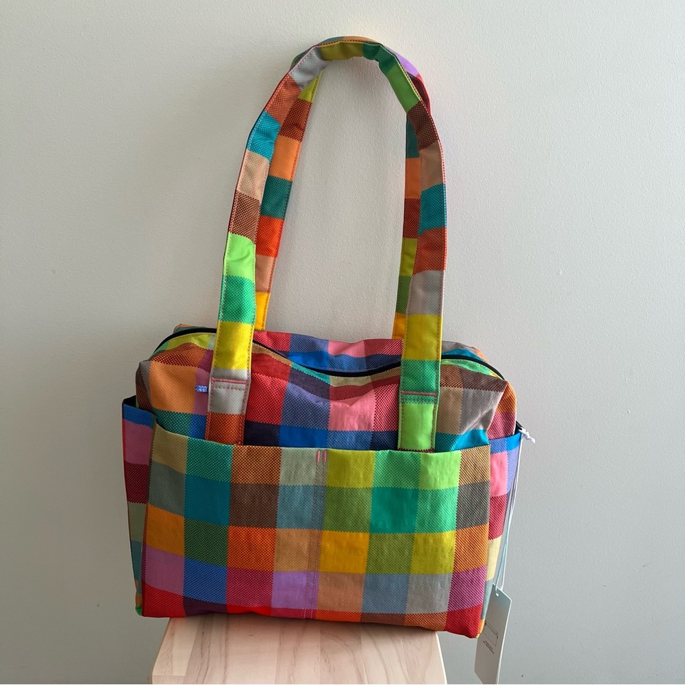 BAGGU Madras Everyday Cloud Bag NWT